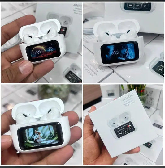 A9 Pro 2 Earbuds With LCD Tablet Airpods Pro 2 With LCD Touchscreen Display Bluetooth 5.3 For Ios And Android